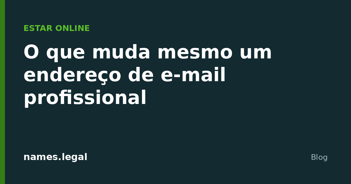 Cosa cambia davvero un indirizzo e-mail professionale